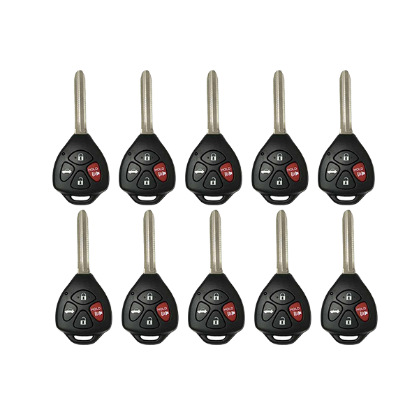 2010-2014 Toyota / 4-Button Remote Head Key / GQ4-29T / (AFTERMARKET) (BUNDLE OF 10) - UHS Hardware