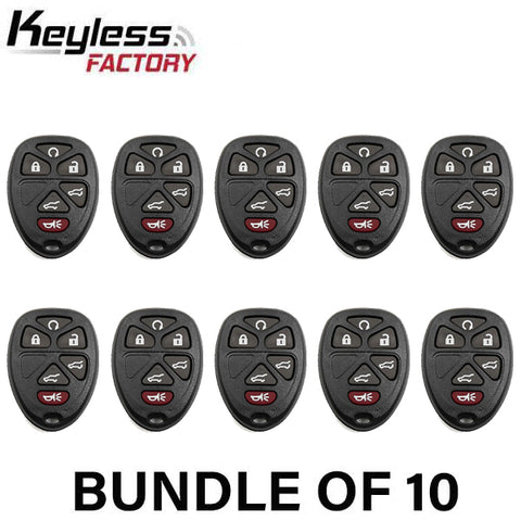 2007-2014 GM / 6-Button Keyless Entry Remote / PN: 15913427 / OUC60270 / (AFTERMARKET) (Bundle of 10) - UHS Hardware