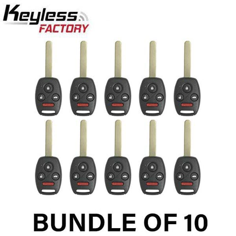 10 x 2003-2010 Honda Accord Element / 4-Button Remote Head Key / OUCG8D-380H-A (AFTERMARKET) (Bundle of 10) - UHS Hardware