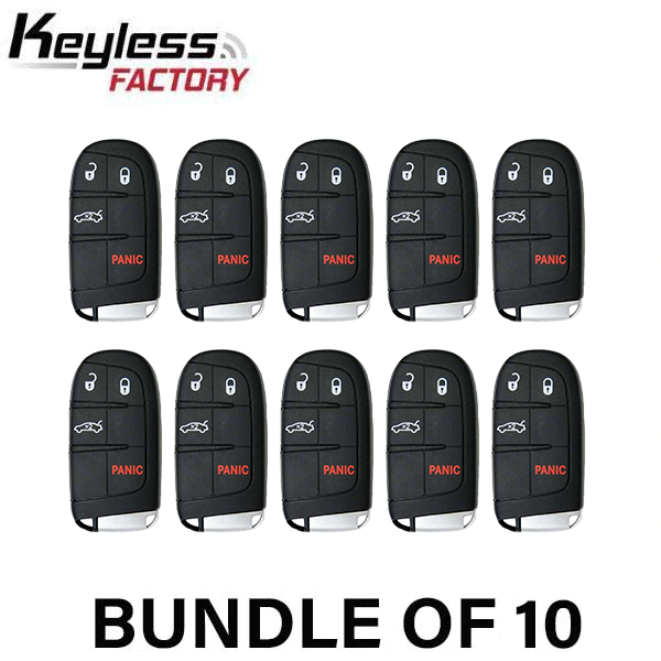 2015-2021 Dodge Chrysler / 4-Button Smart Key / PN: 68394196AA / M3M-40821302 (AFTERMARKET) (BUNDLE OF 10) - UHS Hardware