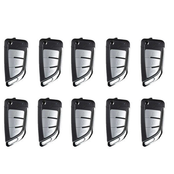 Xhorse - XEKF21EN - Super Remote / Knife Type / 3-Button Universal Flip Key / VVDI Super Chip for VVDI Tools (BUNDLE OF 10) - UHS Hardware