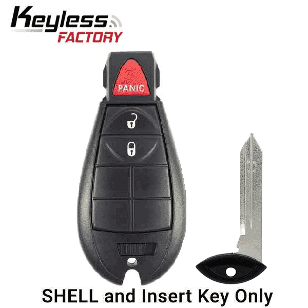 2008-2019 Chrysler Dodge Jeep VW 3-Button Fobik Key SHELL for IYZ-C01C (ORS-FBK-00) - UHS Hardware
