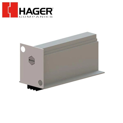 Hager - 743S - Automatic Door Bottom Mortise Application End Caps Furnished - 36" - Aluminum - Neoprene Insert