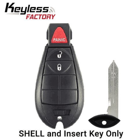 2008-2019 Chrysler Dodge Jeep VW 3-Button Fobik Key SHELL for IYZ-C01C (ORS-FBK-00) - UHS Hardware