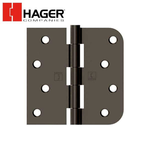 Hager - 1816 - Full Mortise - 5-Knucke - Square Corner x 5/8" Radius - Plain Bearing With Fasteners - 4" x 4" - Optional Finish
