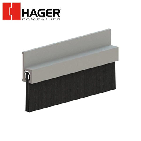 Hager - 801S - Door Bottom Sweep - 36" - Aluminum - Nylon Brush Insert