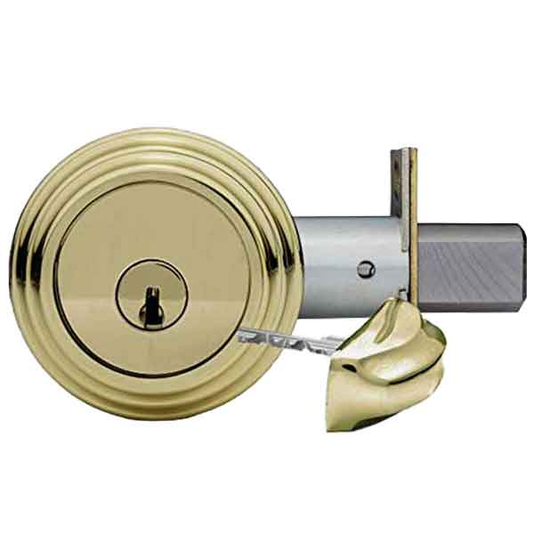 Medeco Residential BiLevel - CAPTIVE Deadbolt - Backset  2-3/8" - Bright Brass - UHS Hardware