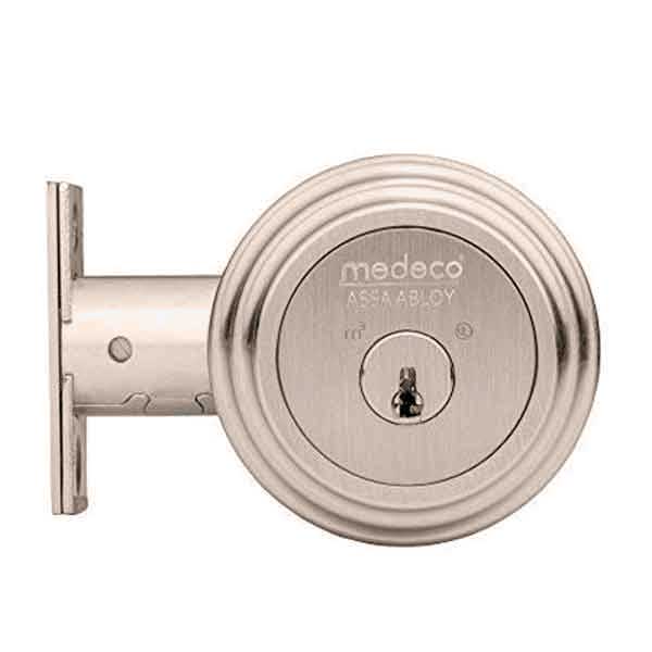Medeco - 11JR623 - Maxum Residential - M3 BiLevel - Double Deadbolt - 2-3/8" Backset - 19 - Satin Nickel - DLT Keyway - Grade 1 - UHS Hardware