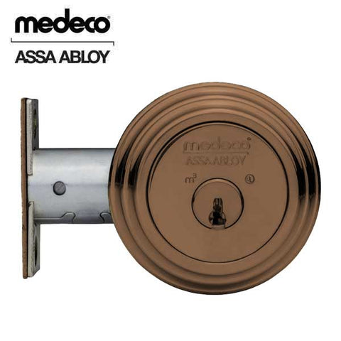 Medeco - Maxum Residential - M3 - Single Deadbolt - 2-3-8" Backset - 24 - Dark Bronze - DLT Keyway - UHS Hardware