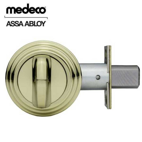 Medeco - Maxum Residential BiAxial - Single Deadbolt - Backset 2-3-8 - 05 - Bright Brass - UHS Hardware