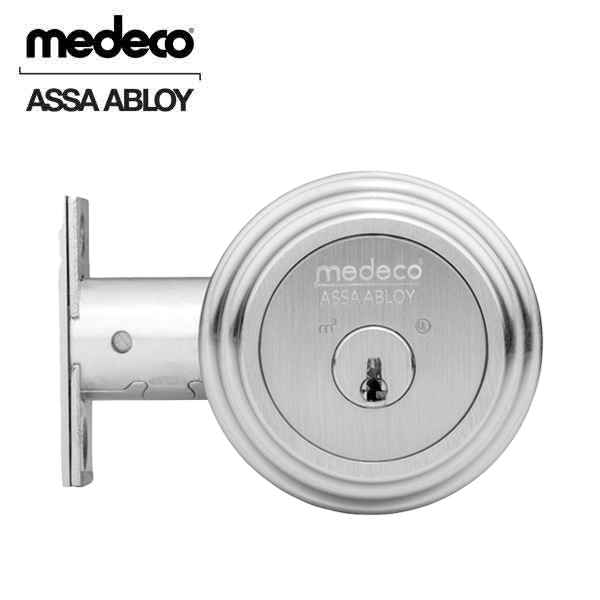 Medeco - Maxum Residential BiAxial - Captive Deadbolt - 2 3/8" Backset - Satin Nickel - Grade 1 - UHS Hardware