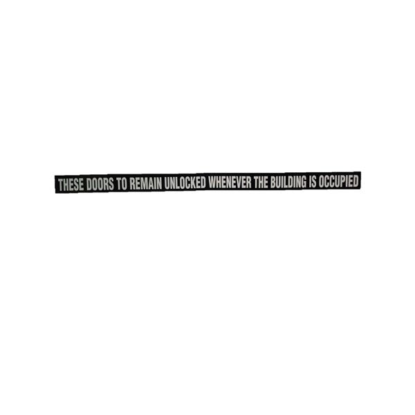 Don-Jo - DD 6 - Door Decal - UHS Hardware
