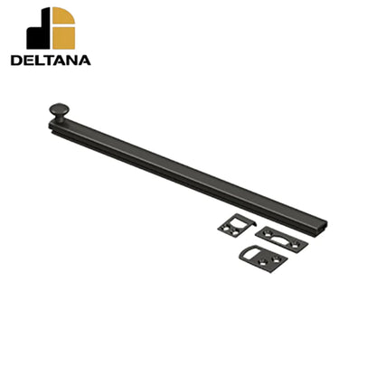 Deltana - 12" Surface Bolt - Concealed Screw - Heavy Duty - Optional Finish