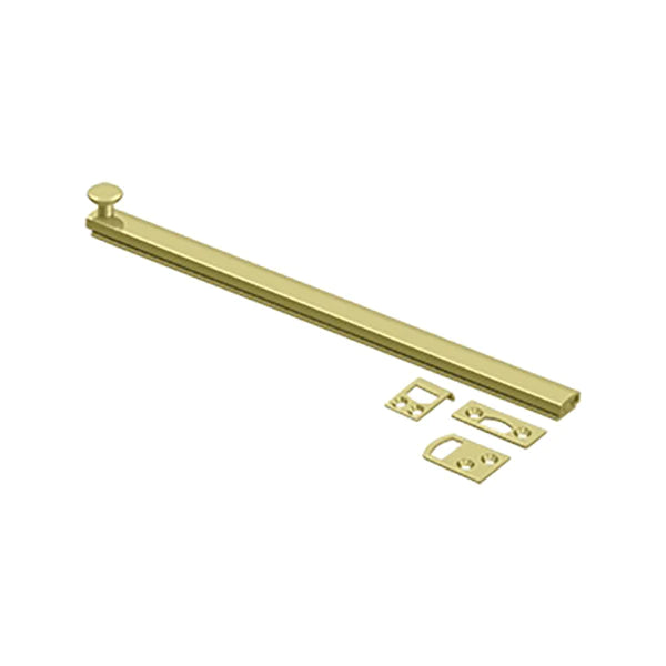 Deltana - 12" Surface Bolt - Concealed Screw - Heavy Duty - Optional Finish