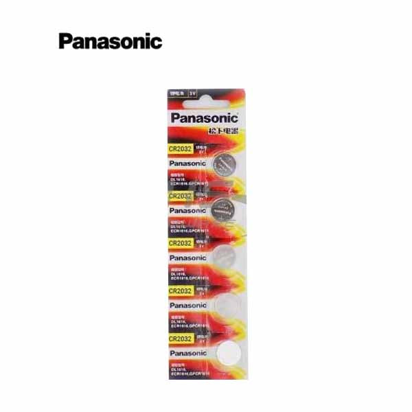 Panasonic CR2032 3V Lithium Battery 5-Pack - UHS Hardware