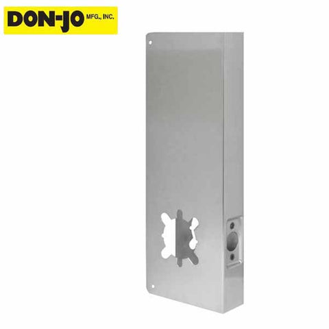 Don-Jo - Wrap Plate #14-2 - 2-3/4" - 1-3/4" Doors - Silver (14-S-2-CW) - UHS Hardware