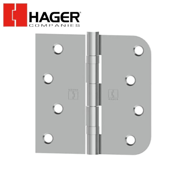 Hager - BB1816 - 5-Knuckle - Square Corners by 5/8" Radius - Ball Bearing - 4" x 4" - Optional Finish