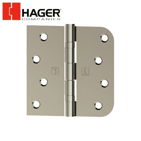 Hager - BB1816 - 5-Knuckle - Square Corners by 5/8" Radius - Ball Bearing - 4" x 4" - Optional Finish
