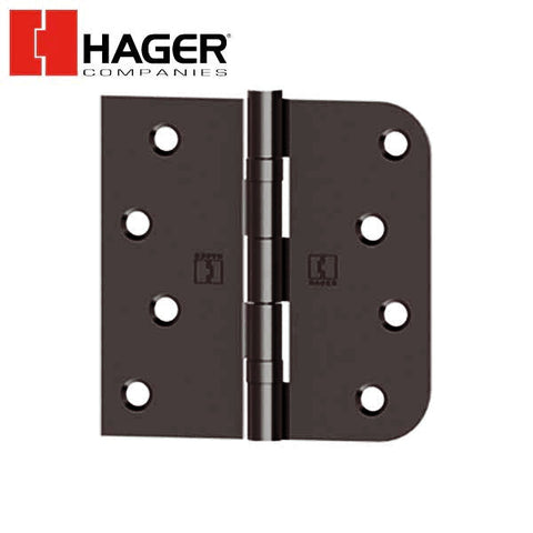 Hager - BB1816 - 5-Knuckle - Square Corners by 5/8" Radius - Ball Bearing - 4" x 4" - Optional Finish