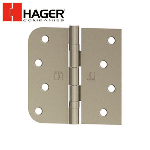 Hager - BB1817 - 5-Knuckle - Square Corner by 5/8" Radius - Ball Bearing With Fasteners - 4" x 4" - Optional Finish