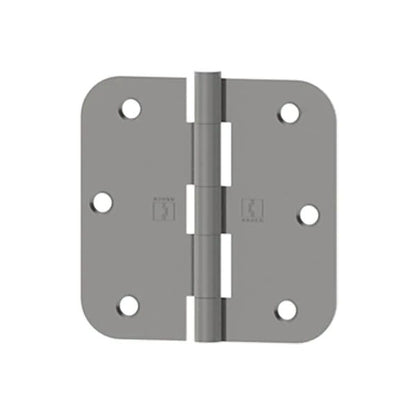 Hager - RC1842 - 5-Knuckle - Round Corner 5/8" Radius - Plain Bearing with Fasteners - 3.5" x 3.5" - Optional Finish