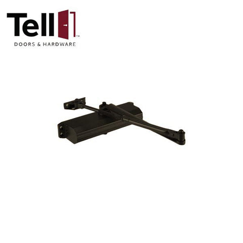 TELL - 600 Series - Heavy Duty Commercial Door Closer - Parallel Arm Bracket - Adjustable Arm - 1-4 - Full Cover - Backcheck - Optional Finish