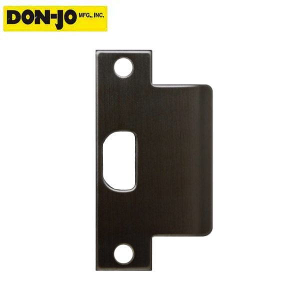 Don-Jo - EST 158 - Extended Lip ASA Strike - 622 - Flat Black - UHS Hardware