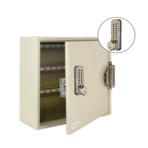 CodeLocks - Key Secure Hook Key Cabinet w/ CL255 - Self Closing - Mechanical Lock - Tubular Latch - Optional Cabinet Storage - UHS Hardware