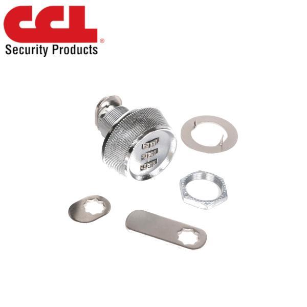 CCL 39053 / Dial Combination Cam Lock /  1 7/32" /  Silver - UHS Hardware