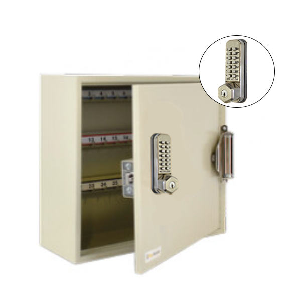 CodeLocks - Key Secure Hook Padlock Cabinet w/ CL255 - Self Closing - Mechanical Lock - Tubular Latch - Optional Cabinet Storage - UHS Hardware