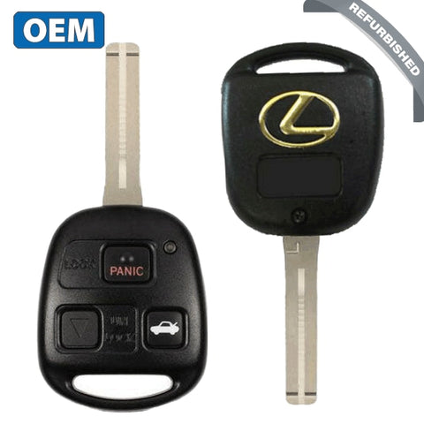 1998-2005 Lexus Es Gs Is Ls / 3-Button Remote Head Key Short Blade Pn: 89070-53530 Hyq1512V (Oem