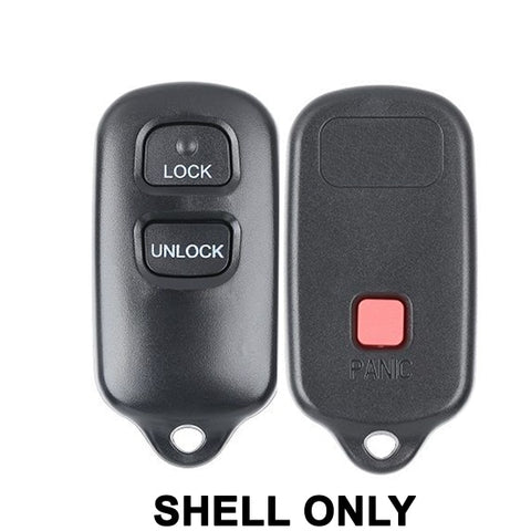 1998-2008 Toyota / 3-Button Keyless Entry Remote SHELL for GQ43VT14T (JMA) - UHS Hardware