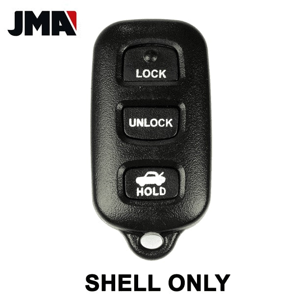 1998-2008 Toyota / 4-Button Keyless Entry Remote SHELL for HYQ12BAN / GQ43VT14T (JMA) - UHS Hardware