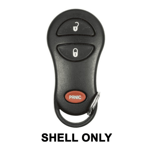 1999-2005 Chrysler Dodge Jeep / 3-Button Keyless Entry Remote SHELL for GQ43VT13T / GQ43VT17T / GQ43VT9T (JMA) - UHS Hardware