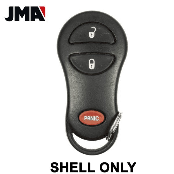 1999-2005 Chrysler Dodge Jeep / 3-Button Keyless Entry Remote SHELL for GQ43VT13T / GQ43VT17T / GQ43VT9T (JMA) - UHS Hardware