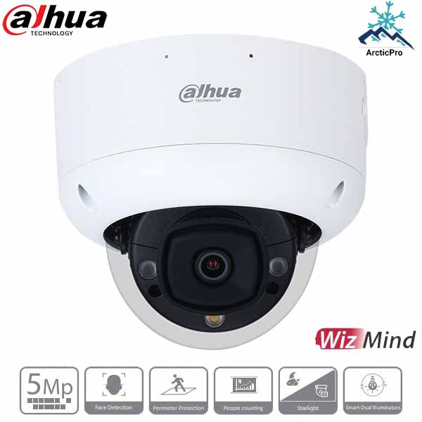 Dahua / IP Camera / 5MP / 5-in-1 Network Dome / 2.8 mm Fixed Lens / WDR / IP67 / IK10 / 5 Year Warranty / DH-N55DY82 - UHS Hardware
