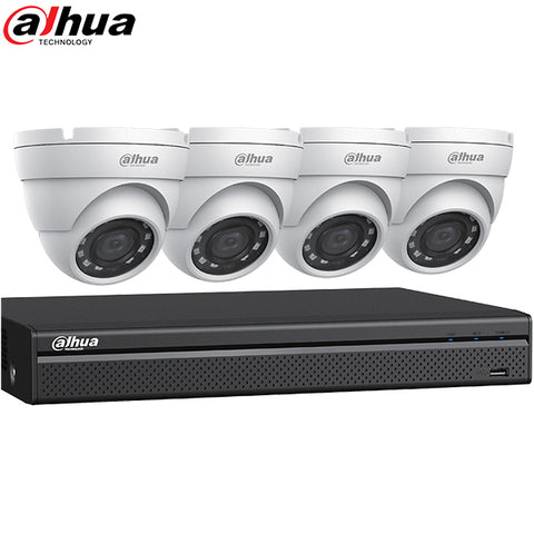 Dahua / HDCVI DVR Kit / 4 Channels /  4 x 4MP, Mini Eyeball / 4K / DH-C544E42 - UHS Hardware