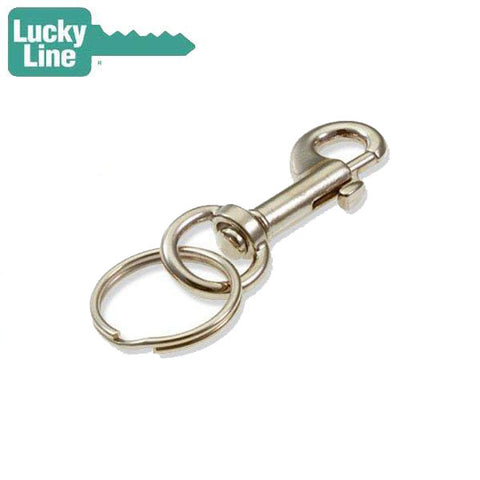 LuckyLine - 44501 - Small Nickel-Plated Zinc Bolt Snap - 1 Pack - UHS Hardware