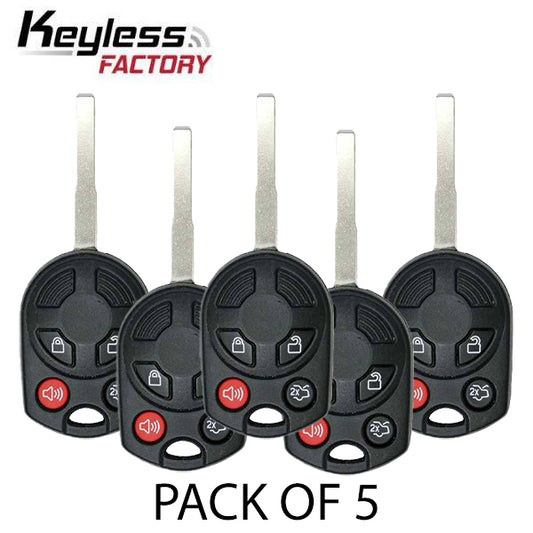 2012-2019 Ford / 4-Button Remote Head Key / OUCD6000022 (BUNDLE OF 5) (AFTERMARKET) - UHS Hardware