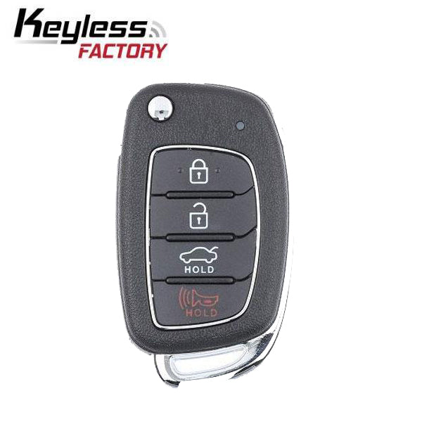 2017-2020 Hyundai Sonata / 4-Button Flip Key / PN: 95430-C1210 / TQ8-RKE-4F25 (LF 4BT) (RFK-HY-SN25) - UHS Hardware