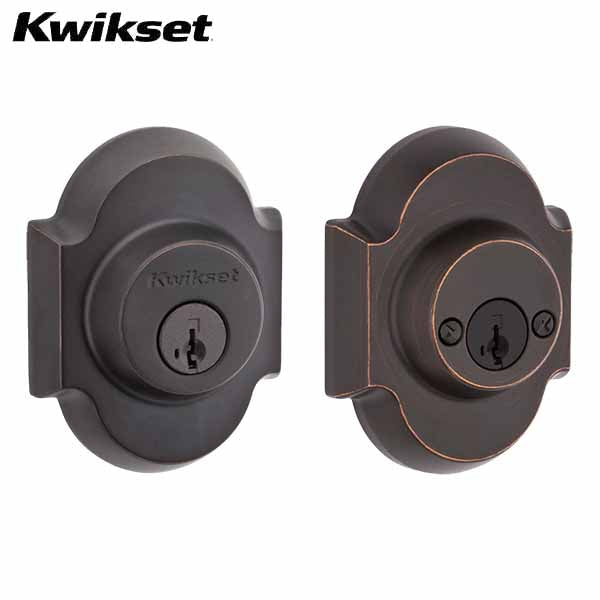 Kwikset - Austin Series Double-Cylinder Deadbolt Featuring SmartKey Technology - 11P - Venetian Bronze Finish - UHS Hardware