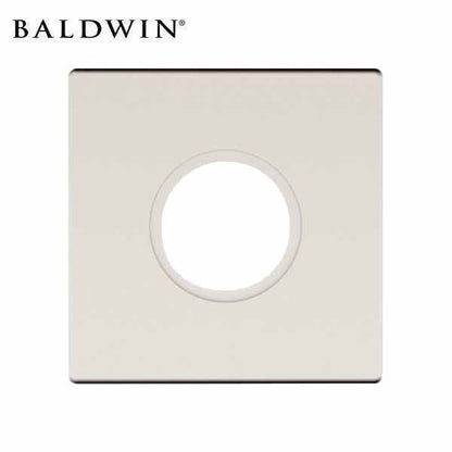 Baldwin - Pair of Estate Rosettes - Dummy Function - Satin Nickel - UHS Hardware
