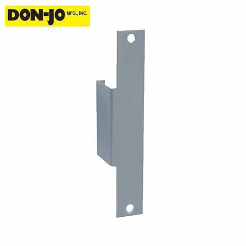 Don-Jo - Electric Strike Filler Plate - 9" x 1 3/8" - Silver Coated - UHS Hardware