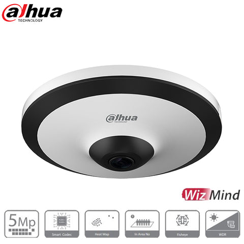 Dahua / IP Camera / 5MP / Panoramic Network Fisheye / with Night Vision / 1.4 mm Fixed Lens / WDR / 5 Year Warranty / DH-N55CT5 - UHS Hardware