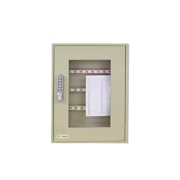 CodeLocks - Key Secure View Hook Key Cabinet w/ KL1200 - Portable - IP54 - Heavy Duty - Keyless Access - Private & Public Function - Master & User - Optional Cabinet Size - UHS Hardware