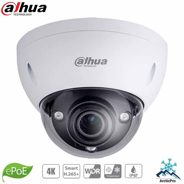 Dahua / IP Camera / 8MP ePoE Dome / 2.7 mm-12 mm Motorized Optical Zoom Lens / WDR / IP67 / IK10 / 5 Year Warranty / DH-N85CL5Z - UHS Hardware