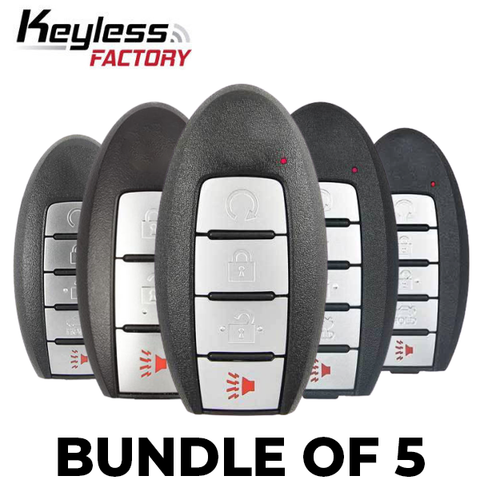 5 x NEW 2019-2020 Nissan / 3-4 & 5 Button Smart Key / S180144904 / XN74 / XN73 / XN75 / XN45 (BUNDLE OF 5) - UHS Hardware