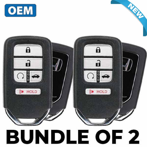 2 X 2016-2020 Honda Civic / 5-Button Smart Key Pn: 72147-Tba-A11 Kr5V2X (Oem) (Bundle Of 2)