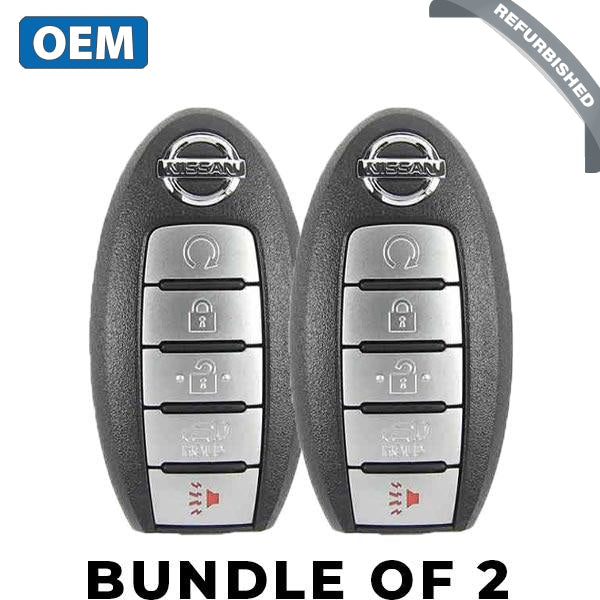2 X 2017-2020 Nissan Armada / 5-Button Smart Key Pn: 285E3-1Lb5A Cwtwb1G744 (Bundle Of 2)