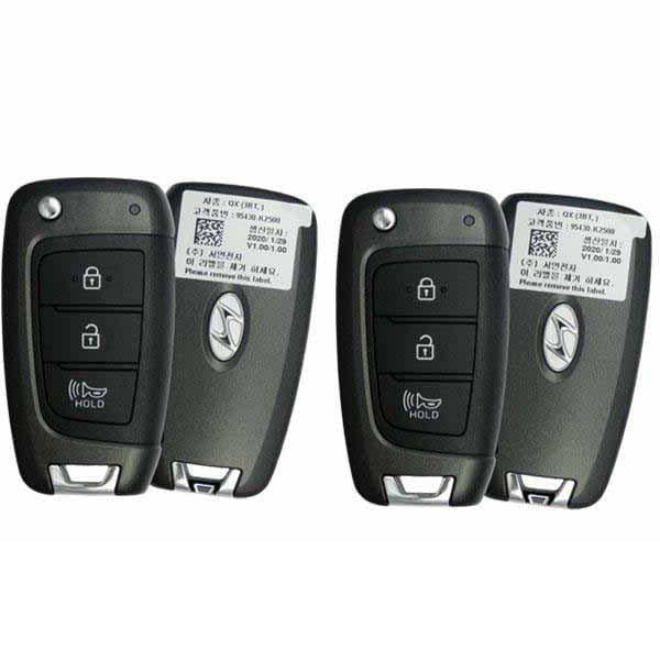 2 X 2020-2020 Hyundai Venue / 3-Button Flip Key Pn: 95430-K2500 Sy5Fd1Grge03 (Bundle Of 2) (Oem)
